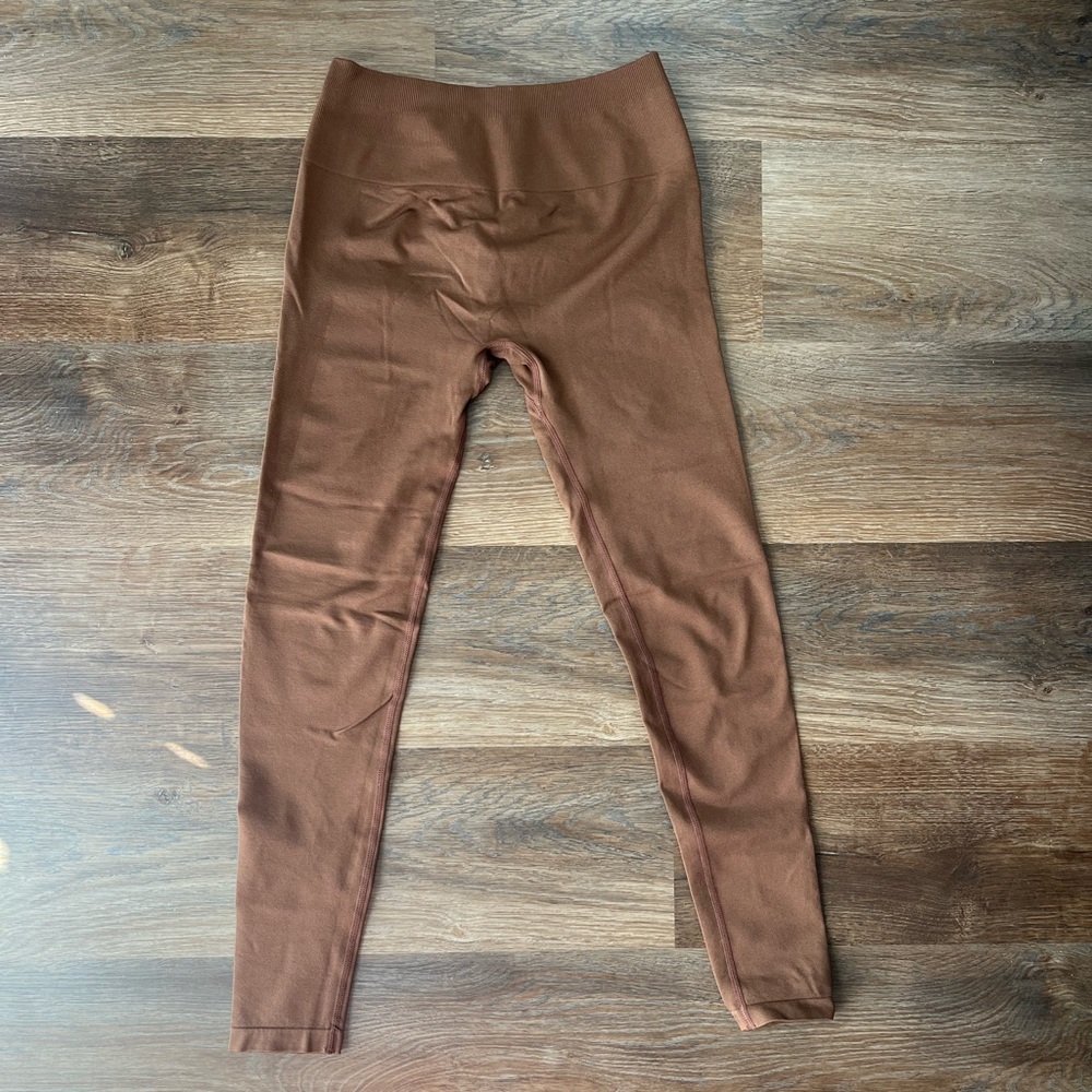 Aurola Dandelion Brown Tummy Control Butt Scrunch Leggings